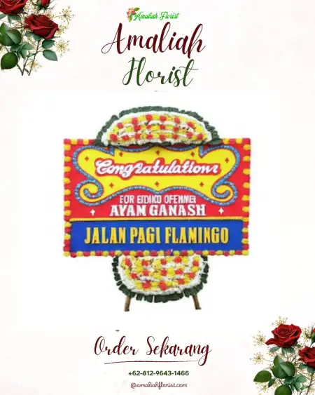 Sewa Papan Bunga Ganggeng